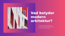 Modern Arkitektur - Helt Responsiv Mall