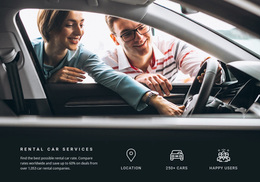 Free Design Template For Rental Car Services