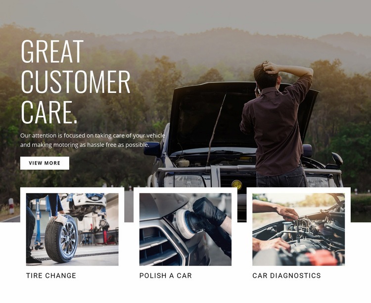 Great customer care Webflow Template Alternative