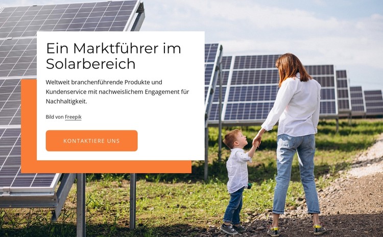 Ein führendes Unternehmen im Solarbereich CSS-Vorlage