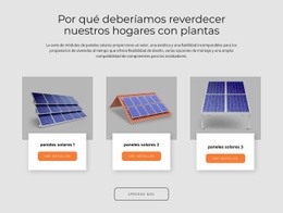 Paneles Solares Hechos En USA Plantilla De Una Página