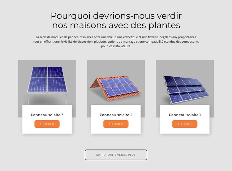 Panneaux solaires fabriqués aux États-Unis Créateur de site Web HTML