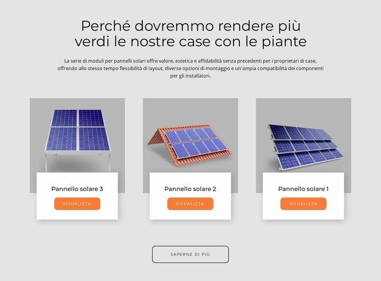 Pannelli solari fabbricati negli Stati Uniti Progettazione di siti web