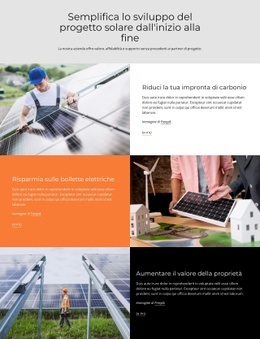 Modello Web Reattivo Per Sviluppo Del Progetto Solare