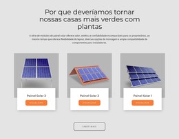 Painéis Solares Fabricados Nos EUA - Modelo De Inicialização