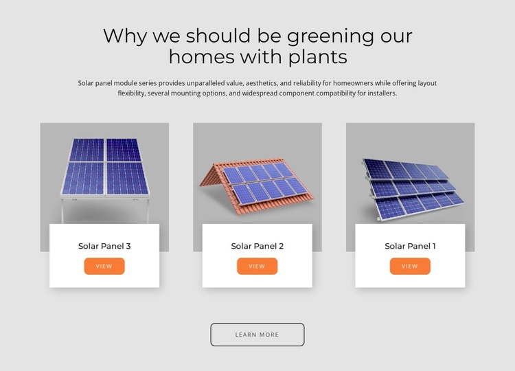 Solar panels made in the USA Template