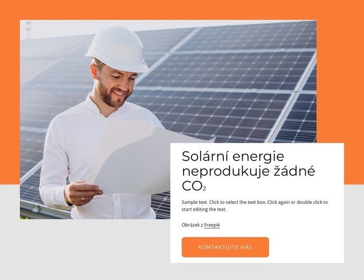 Výhody solární energie Šablona HTML