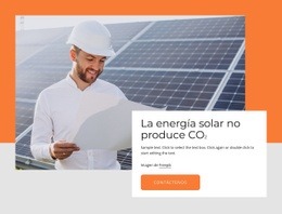 Ventajas De La Energía Solar - Plantilla De Maqueta De Sitio Web