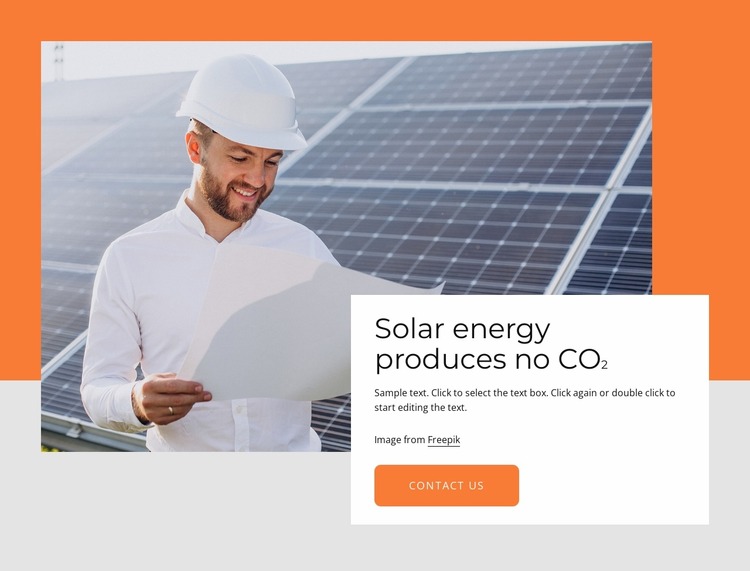 Advantages of solar energy Html Website Builder