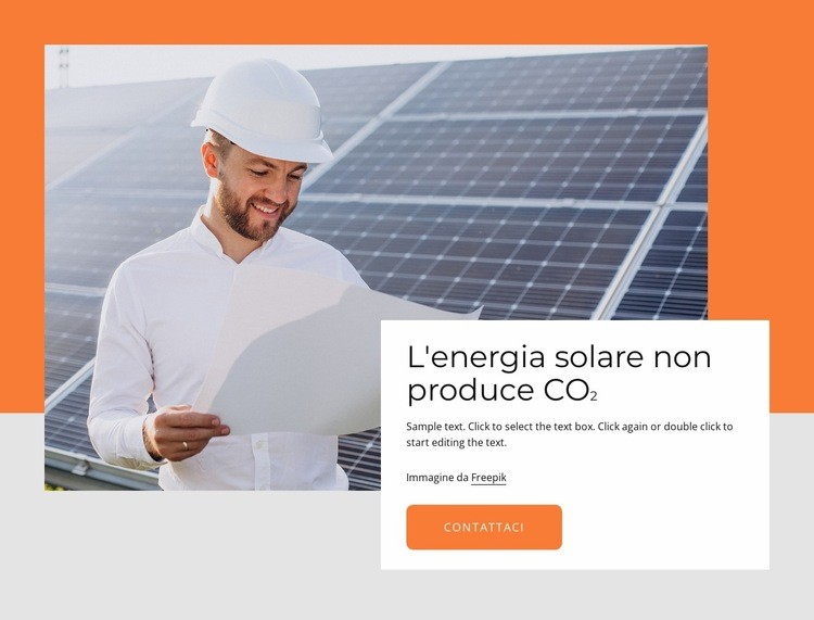 Vantaggi dell'energia solare Costruttore di siti web HTML