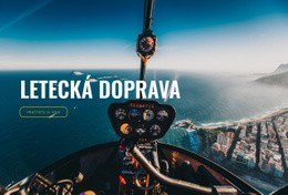 Letecká Doprava Jednoduchá Šablona HTML CSS