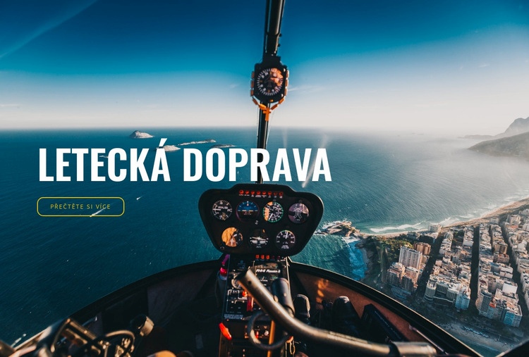 Letecká doprava Šablona CSS