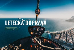 Letecká Doprava – Šablona Jedné Stránky