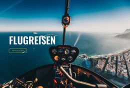 Flugreisen Einfache HTML-CSS-Vorlage