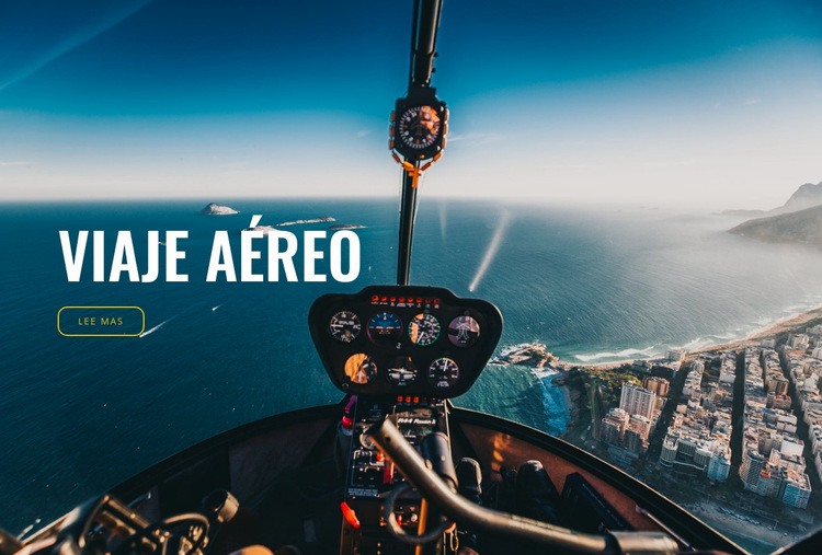 Viaje aéreo Creador de sitios web HTML