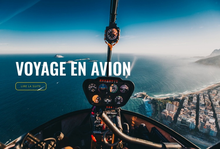 Voyage en avion Créateur de site Web HTML