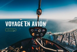 Voyage En Avion Modèle HTML CSS Simple