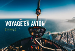 Voyage En Avion - Modèle D'Une Page