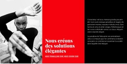 Nous Créons Des Choses Élégantes - Modèle D'Une Page Gratuit