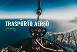 Trasporto Aereo Modello HTML CSS Semplice