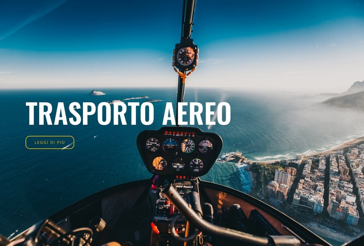 Trasporto aereo Modello HTML5