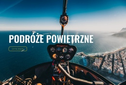 Makieta Witryny Premium Dla Podróże Powietrzne