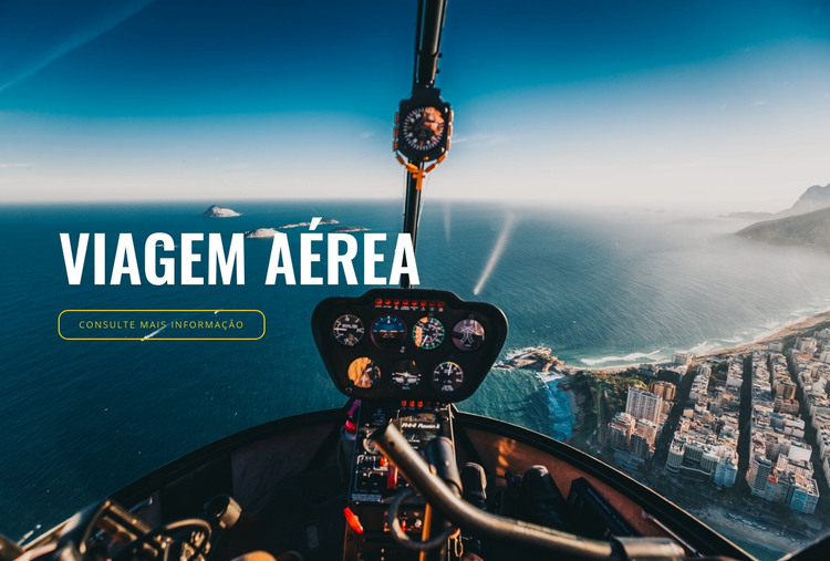 Viagem aérea Modelo HTML