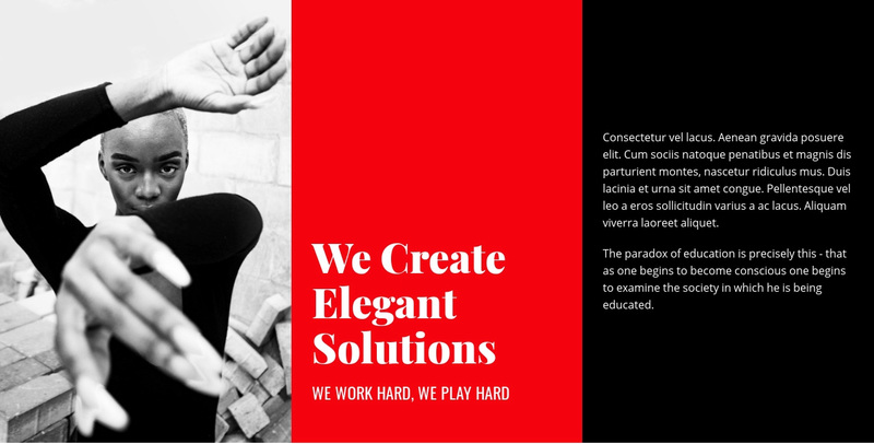 We create elegant things Squarespace Template Alternative