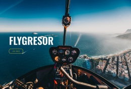 Flygresor Enkel HTML CSS-Mall