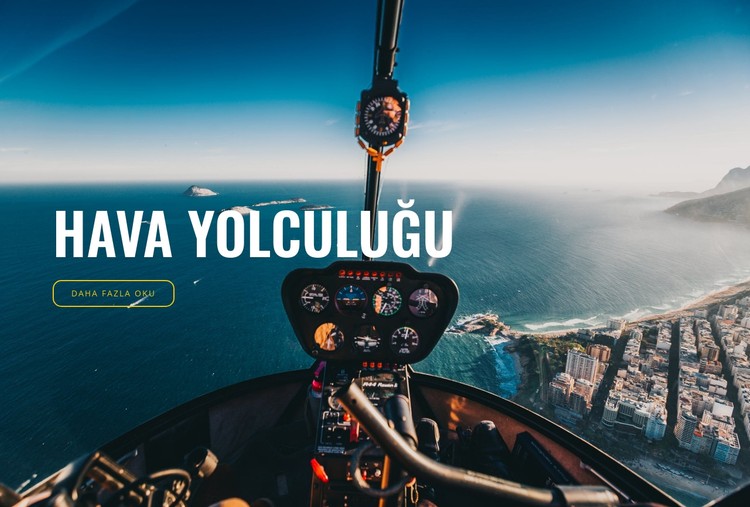 Hava yolculuğu CSS Şablonu