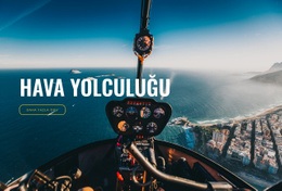 Hava Yolculuğu - Web Sitesi Şablonları