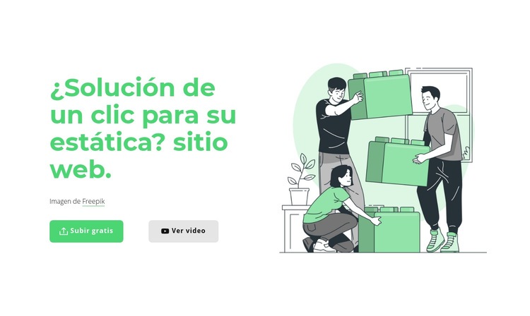 Solución de un clic Creador de sitios web HTML