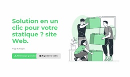 Solution En Un Clic - Inspiration Pour Une Maquette De Site Web