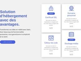 Solution D'Hébergement Avec Des Avantages – Modèle De Conception De Site Web