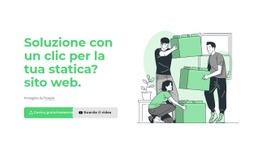 Progettazione Del Sito Web Per Soluzione Con Un Clic