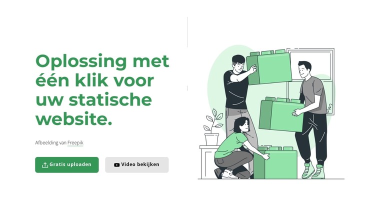 Oplossing met één klik CSS-sjabloon