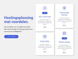 Hostingoplossing Met Voordelen Sjablonen Html5 Responsief Gratis