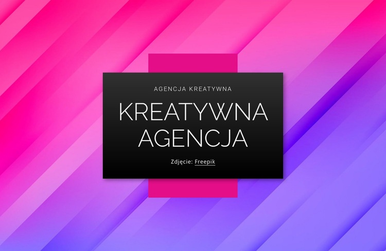 Agencja zajmująca się projektowaniem brandingu Kreator witryn internetowych HTML