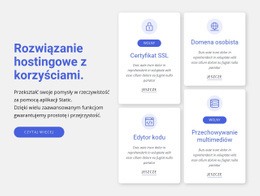 Rozwiązanie Hostingowe Z Korzyściami - Responsywny Szablon HTML5