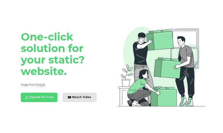 One-click solution Squarespace Template Alternative