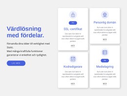 Värdlösning Med Fördelar - HTML-Sidmall