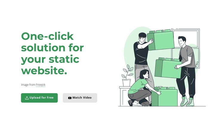 One-click solution Website Design