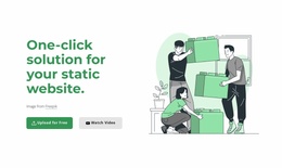 One-Click Solution - Free Website Template