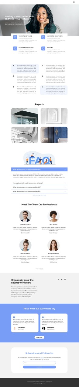 Profile View CSS Templates | Nicepage