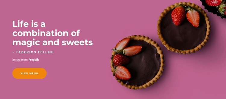 Magic and sweets CSS Template