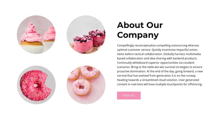 In pink CSS Template