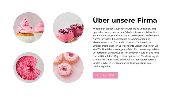 In Pink Website-Vorlage