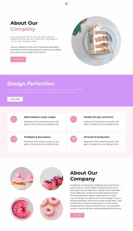 About our production - Html Code Example by Nicepage