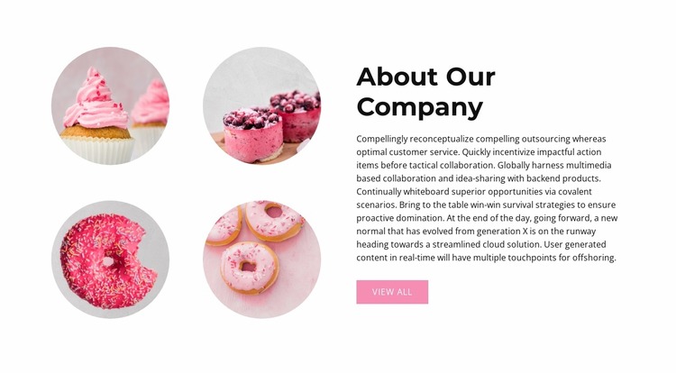 In pink Html Website Builder