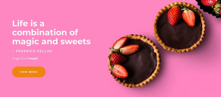 Magic and sweets HTML5 Template